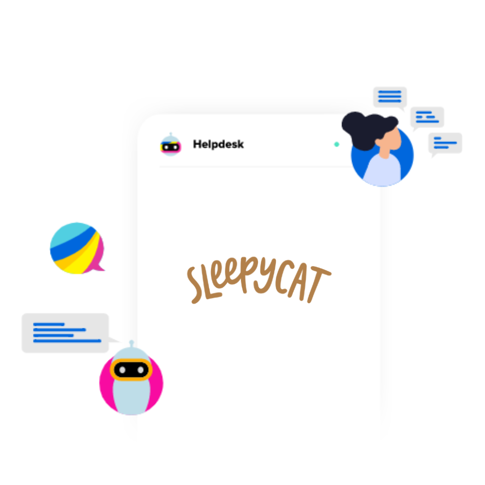 Haptik 's AI chatbot for SleepyCat Customer Support